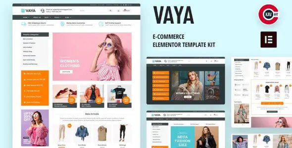 Vaya – E-commerce Elementor Template Kit